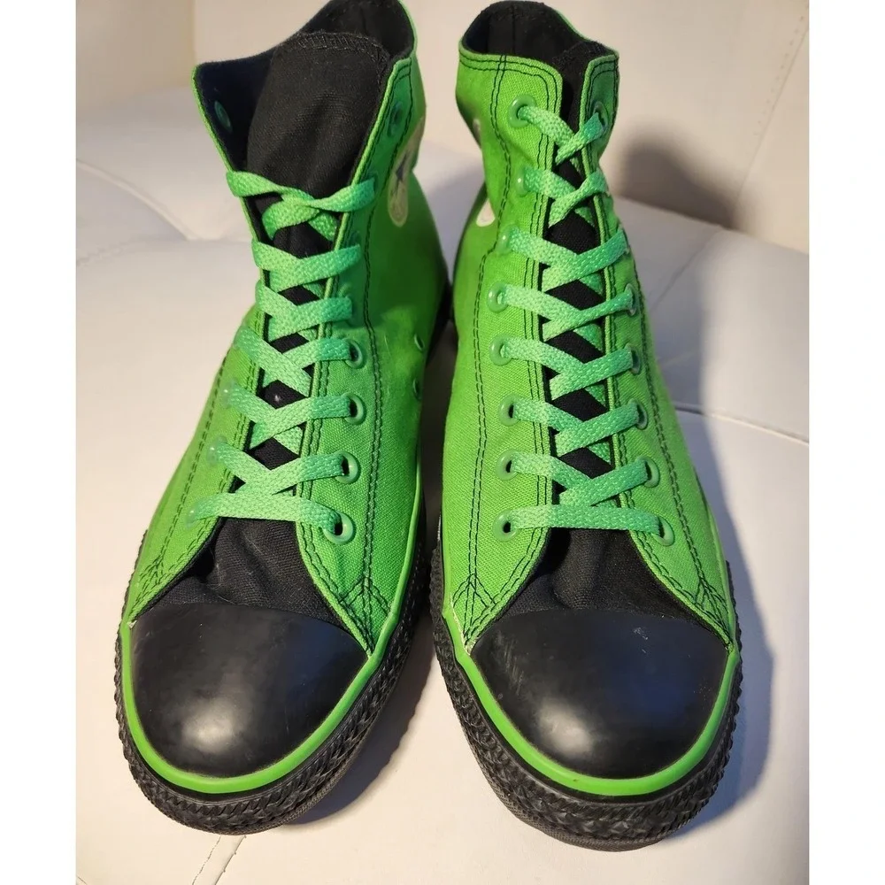 Converse Chuck Taylor All Star Shoes Mens Size 10.5 Green Day Kerplunk High Tops - Picture 5 of 8